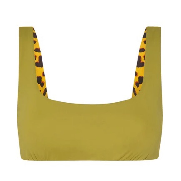 Modibodi Swimwear Reversible Crop Top and Brazilian Brief - Picture 3 of 6